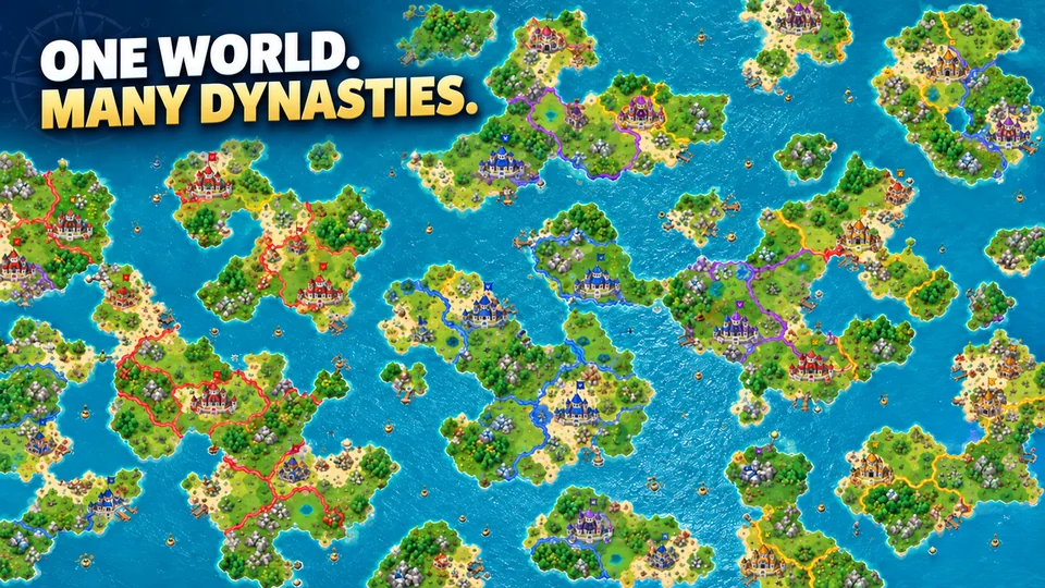 A vast island world shared by many dynasties